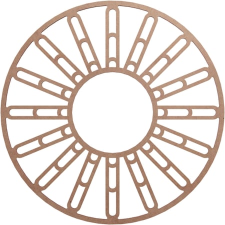 Ekena Millwork Hale Wood Fretwork Pierced Ceiling Medallion, Wood (Paint Grade), 20"OD x 7 1/4"ID x 3/8"T CMWP20X20X0375HHMF